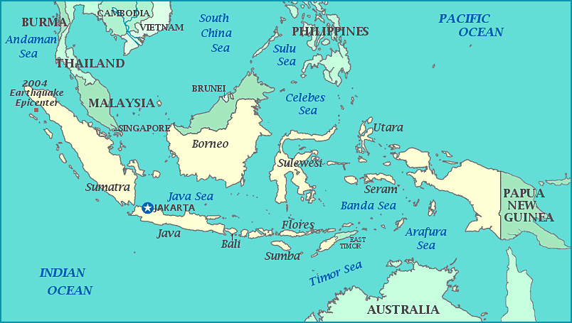 indo malaysia map - Perbedaan Waktu Indonesia dan Malaysia Tidak Jauh Berbeda