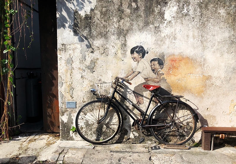 street art - 7 Tempat Wisata Gratis di Penang yang Wajib Anda Tahu